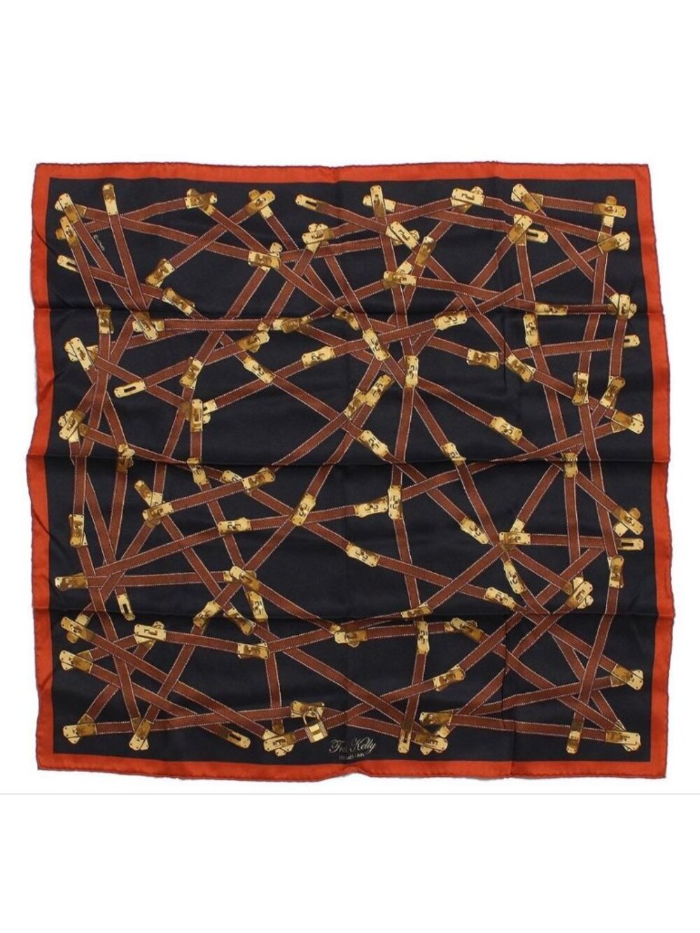Hermes Carre 70 Tres Kelly Silk Scarf